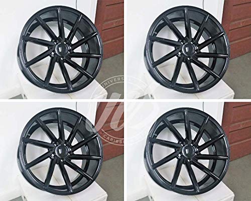 NEW 20 Inch x 8.5/10 Swirl Style Staggered Wheels Rims 5 lug